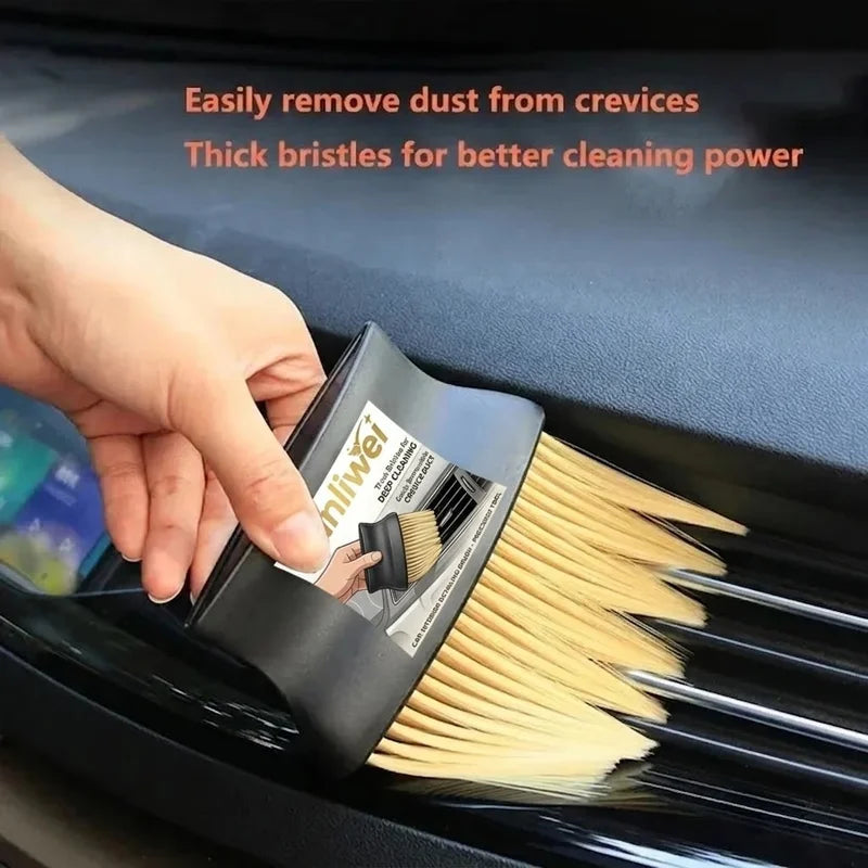 Car Interior Cleaning Brush for Air Vents Crevices Dust Removal Sturdy Bristles Comfort  Handle Efficient Auto Cleaning Yunliwei