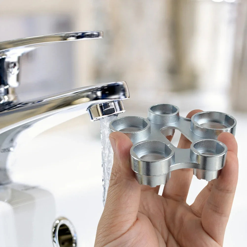 Faucet Aerator Wrench Removal Tool Flow Adjusting Faucet Key Plumbing Spanner for Kitchen Bathroom Sink Tap Parts