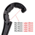 20/25/32/40/50mm PE Pipe Fast Connecting Fittings Wrench PVC Tube Valve Lock Nut Special Wrench Irrigation Tubing Repair Tool
