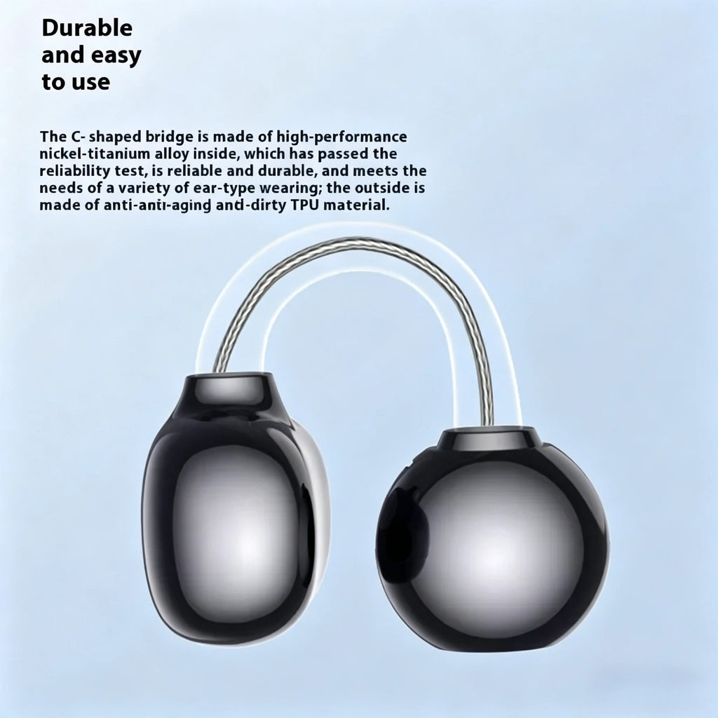 Ear Clip Earphone Open Ear Sports Wireless Bluetooth Headphone Touch Control ENC Noise Cancelling Headset With Microphone