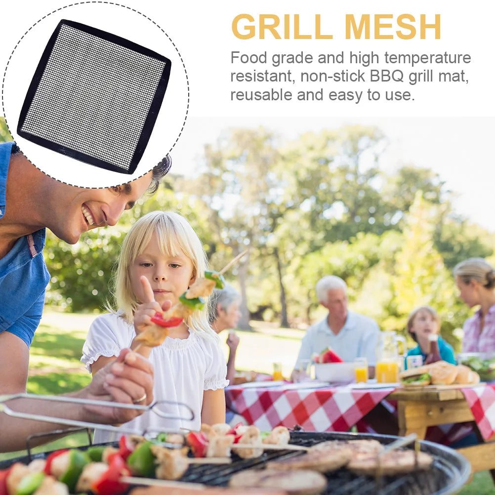1PC Grills Oven Mat Reusable Bbq Mat Dishwasher Easy Clean Grill Mesh for Pork Bacon Pizza Kebabs Oven Mat Kitchen Accessories