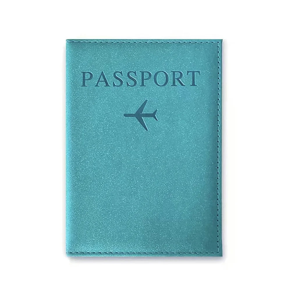 Passports Pouch Passport Protective Cover Green Letter Series Watertproof Passport Case Passports Holder PU ID Card Holders