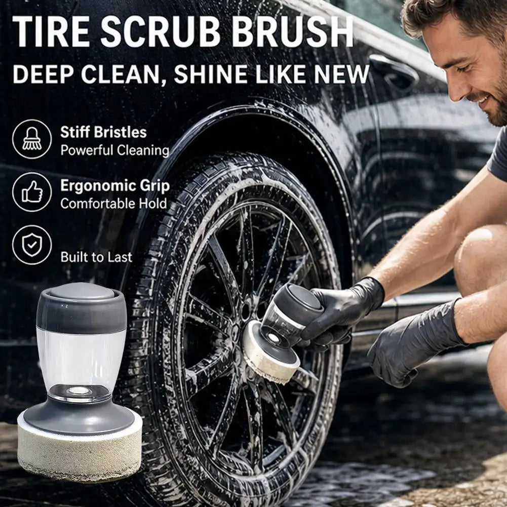 ♪Car Polishing Tire Shine Detailing Cleaning Reusable Waxing Sponge Applicator High Density Foam Pad Plastic Handle Auto Tools