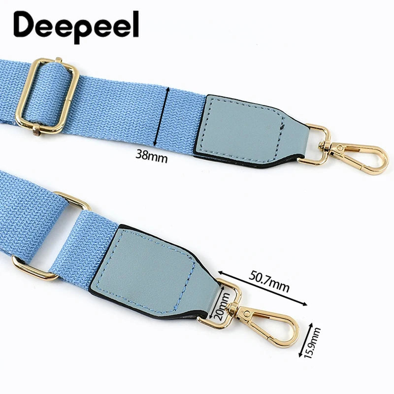 1Pc Deepeel 3.8cm Nylon Shoulder Bag Strap Adjustable Webbing Replaceable Belt for Crossbody Bags Handbag DIY Craft Accessories