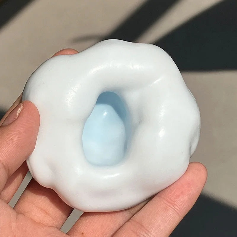 Shapeable Vacuum Squishies Sand Ball Grape Stress Ball Stress Relief Noisy Ball Desktop Squeezing Soothing Toy Birthday Gift