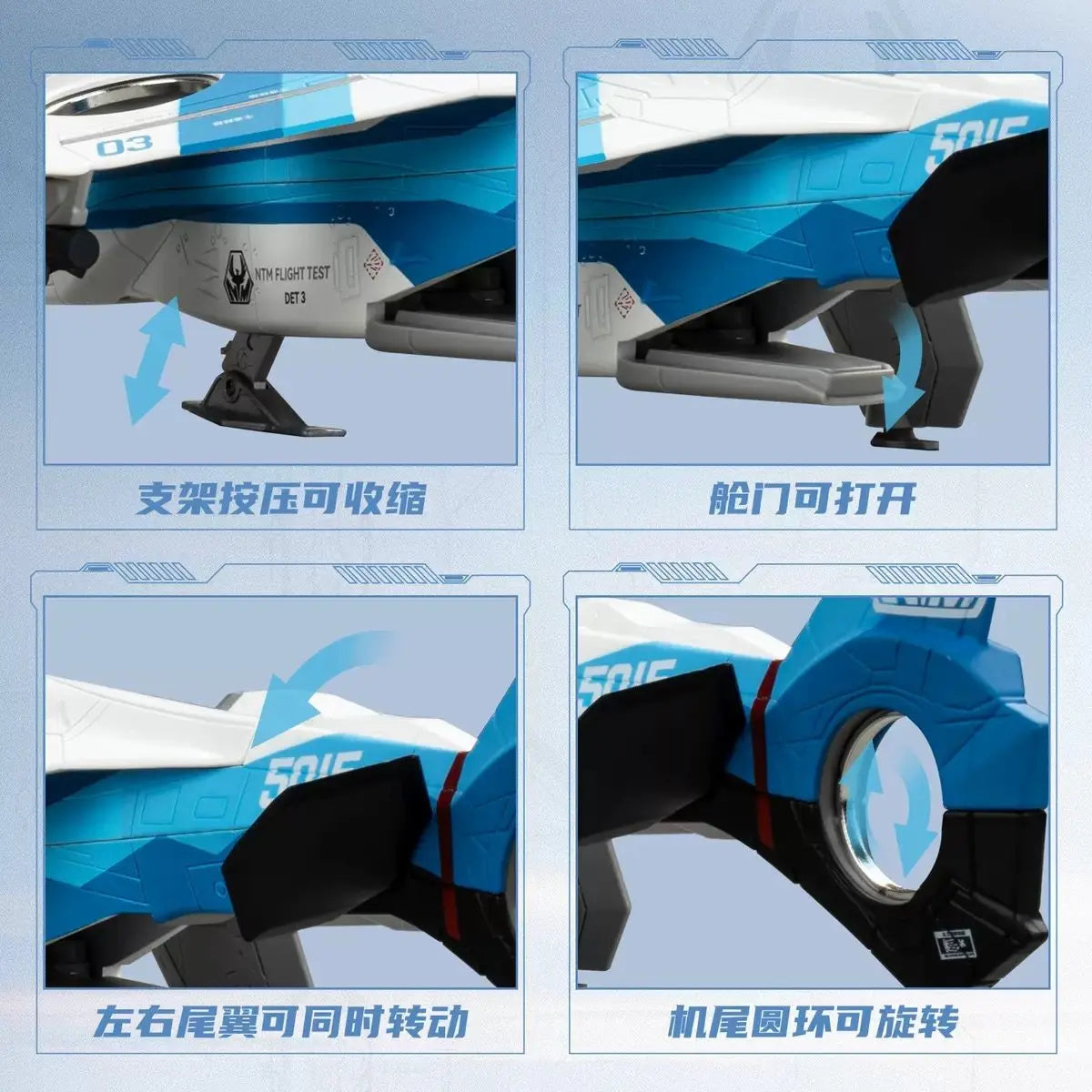 Kaidiwei Han Guang 1/48 Scale Licensed Alloy VTOL Combat Platform Simulation Airplane Model Nantianmen Project Gift For Boys