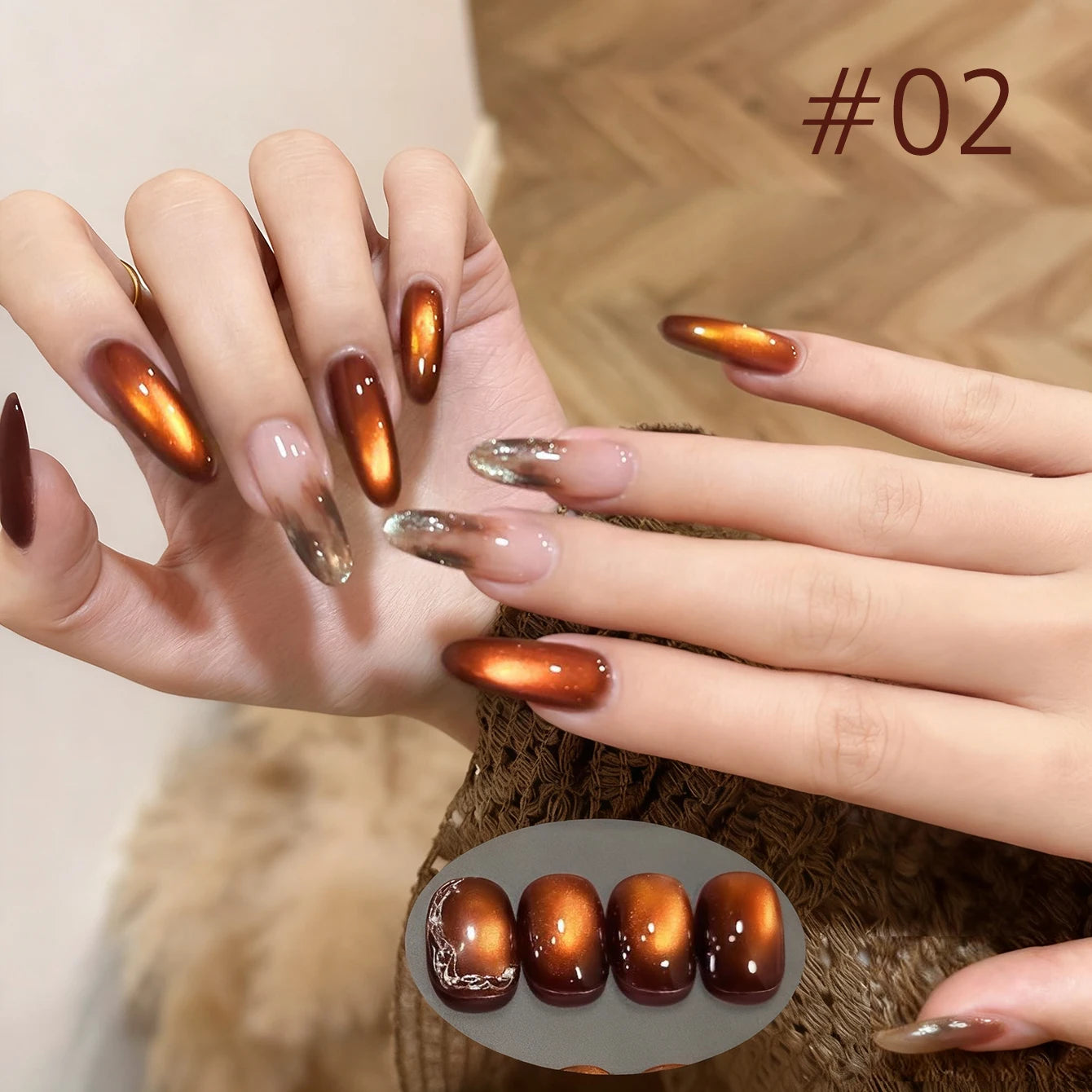 MIANEL 10ML Specially Blended Golden Osmanthus Cat Eye Nail Polish Gel 2026 New Style Versatile Cat Eye Nail Polish Nail Art Set