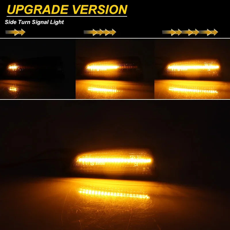 2pcs Car Side Marker Lights Dynamic LED Turn Signal For Opel Vauxhall Astra J K Crossland X Insignia B Zafira Side Fender Lamp