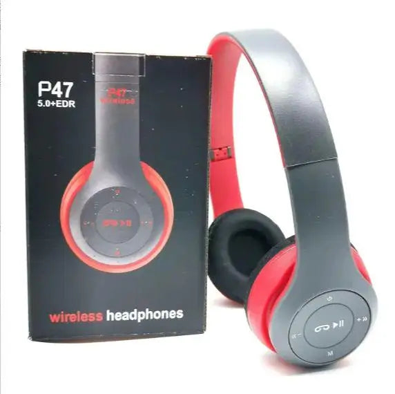 P47 Wireless Bluetooth Headphones Noise Canceling Foldable Design Bluetooth 50 for iPhone Huawei Samsung