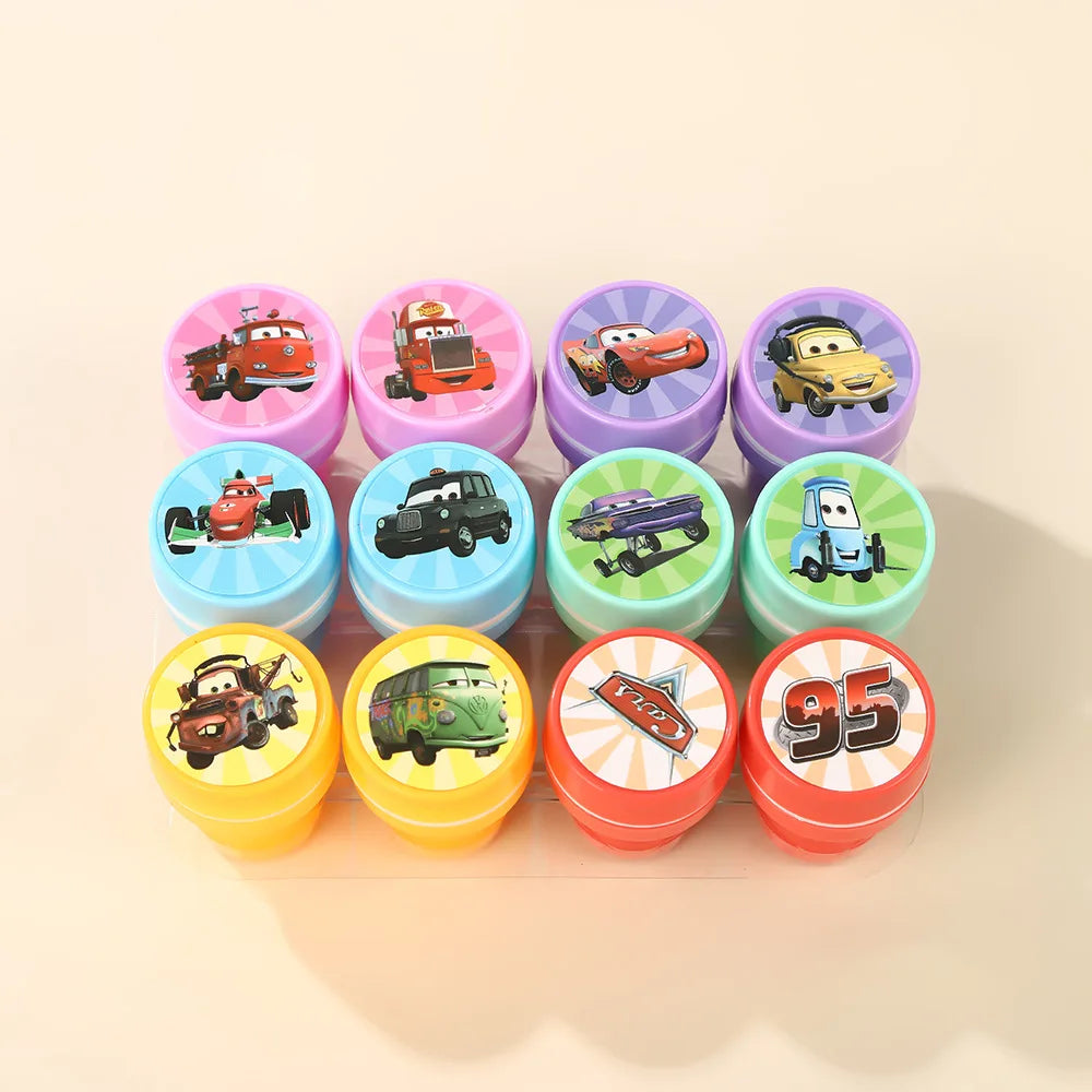 Race Car Party Favor Braclet Stamp Keychain Popcorn Box Party Decoration Cupcake Dessert Tower Kids Birthday Celebrations Favor
