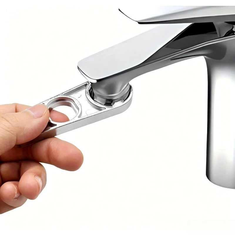 Faucet Wrench for Aerator Replacement and Water Bubbler Adjustment with Ergonomic Handle for Home Use, Bathroom Tap Installation