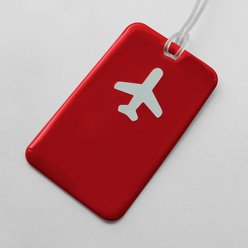 Fashion Travel Business Luggage Tag Suitcase Address Label Luggage Boarding Case Label Name ID Address Clip Travel Accessories