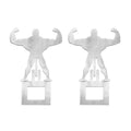 Stainless Steel Bbq Muscle Man Sausage Holder Fun Sausage Grill Reusable Hot Dog Grill Perfect For Outdoor Camping Supplies Gift