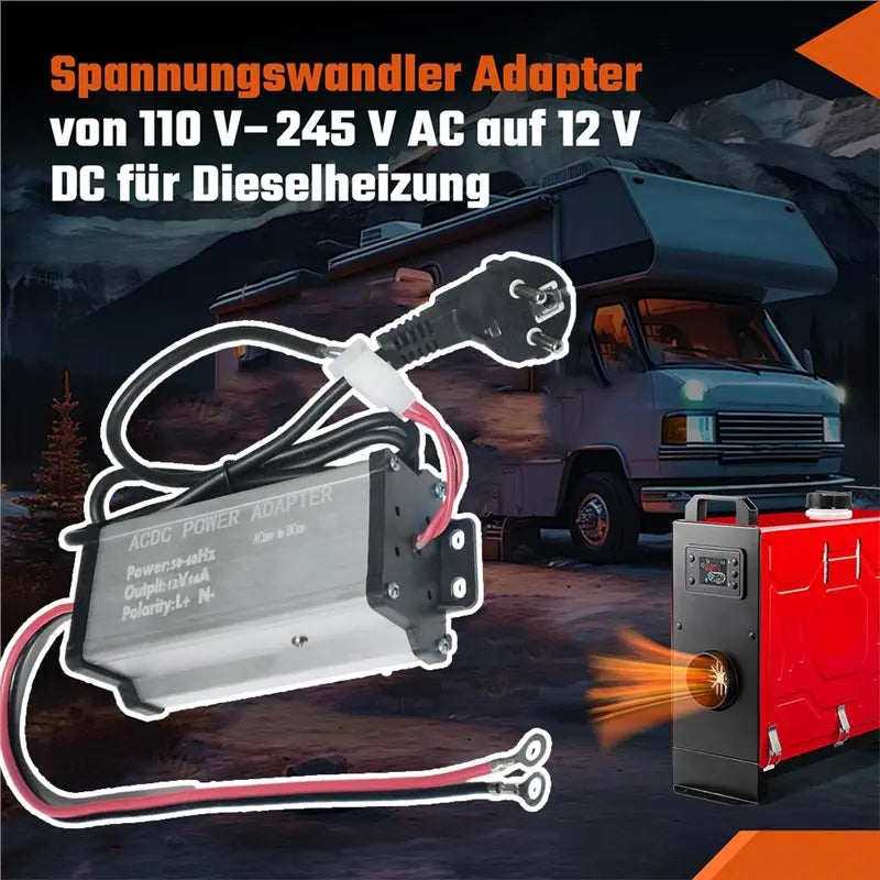 Ac29-For 5 KW For 8 KW Air Heater Parking Heater 220 V To 12 V AC/DC Power Supply Adapter Transformer For Caravan, RV EU Plug