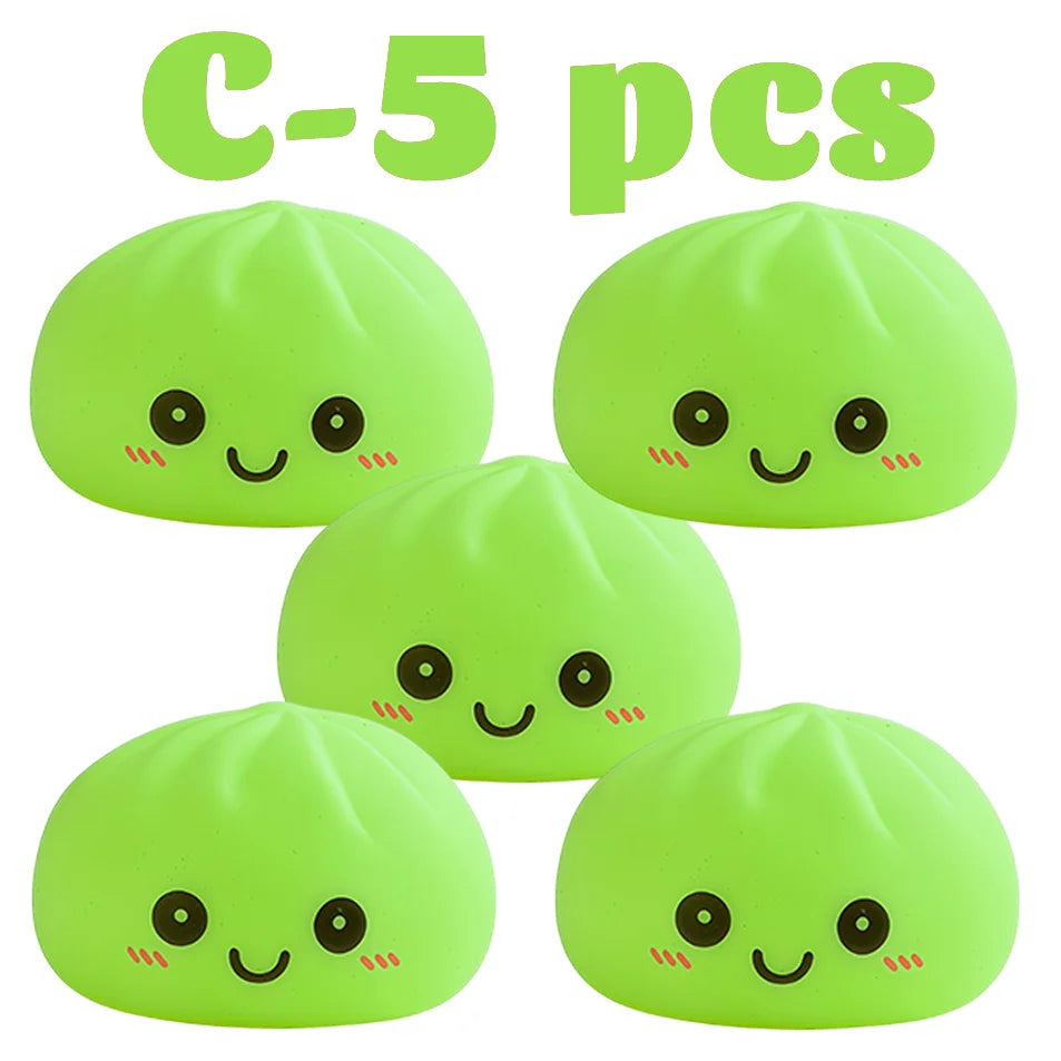 2027 New Dumpling Night Lights Glowing Dumplings Desktop Ornament Cute Glowing Dumpling Steamer Box Kawaii Dumpling Lights Gifts