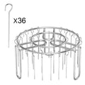 Stainless Steel Vertical Grill Rack String Grill 12/24/25/36 Skewer Holder Detachable Vertical Barbecue Skewer Bracket