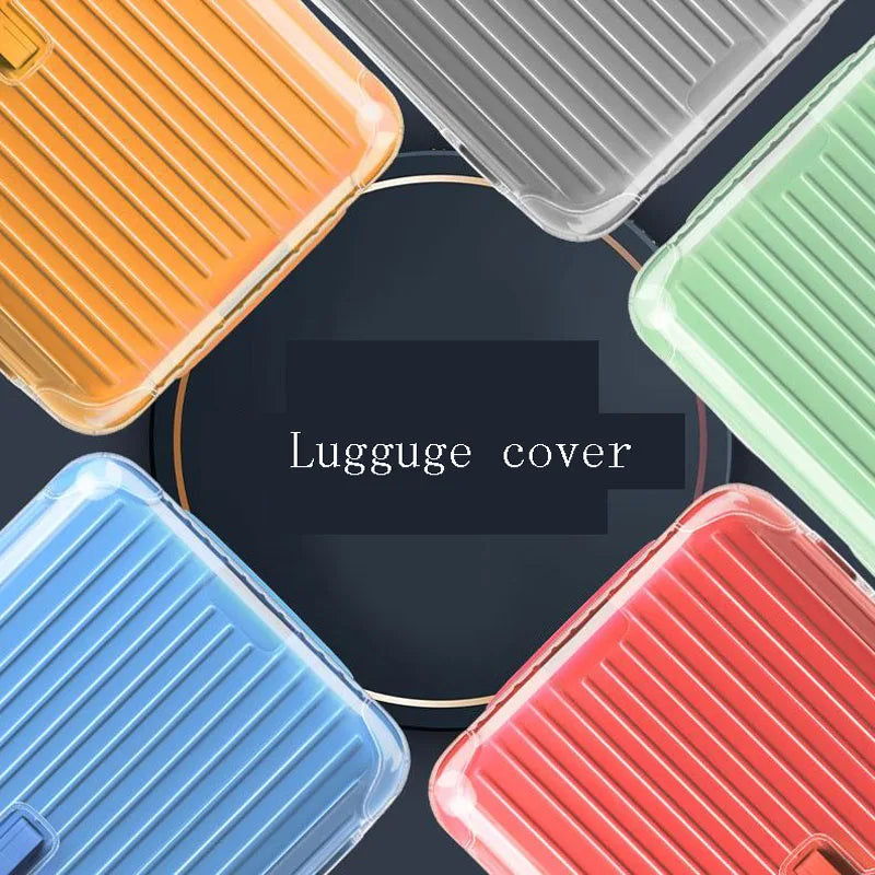 Luggage Cover for Rimow Essential Trunk Plus Suitcase Protector Covers PVC Clear Dustproof Cases Luggage Accessories