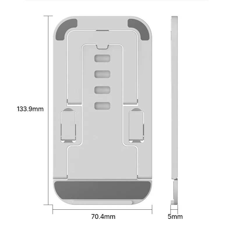 Universal Plastic Foldable Mobile Phone Holder Portable Desktop Adjustable Phone Stand for Iphone 16 15 Xiaomi Desk Lazy Bracket