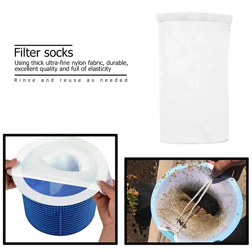 2026 new Pool Skimmer Socks Household Perfect Savers Nylon Mesh Design for Filters Baskets Skimmers Swimming Pool Accessories