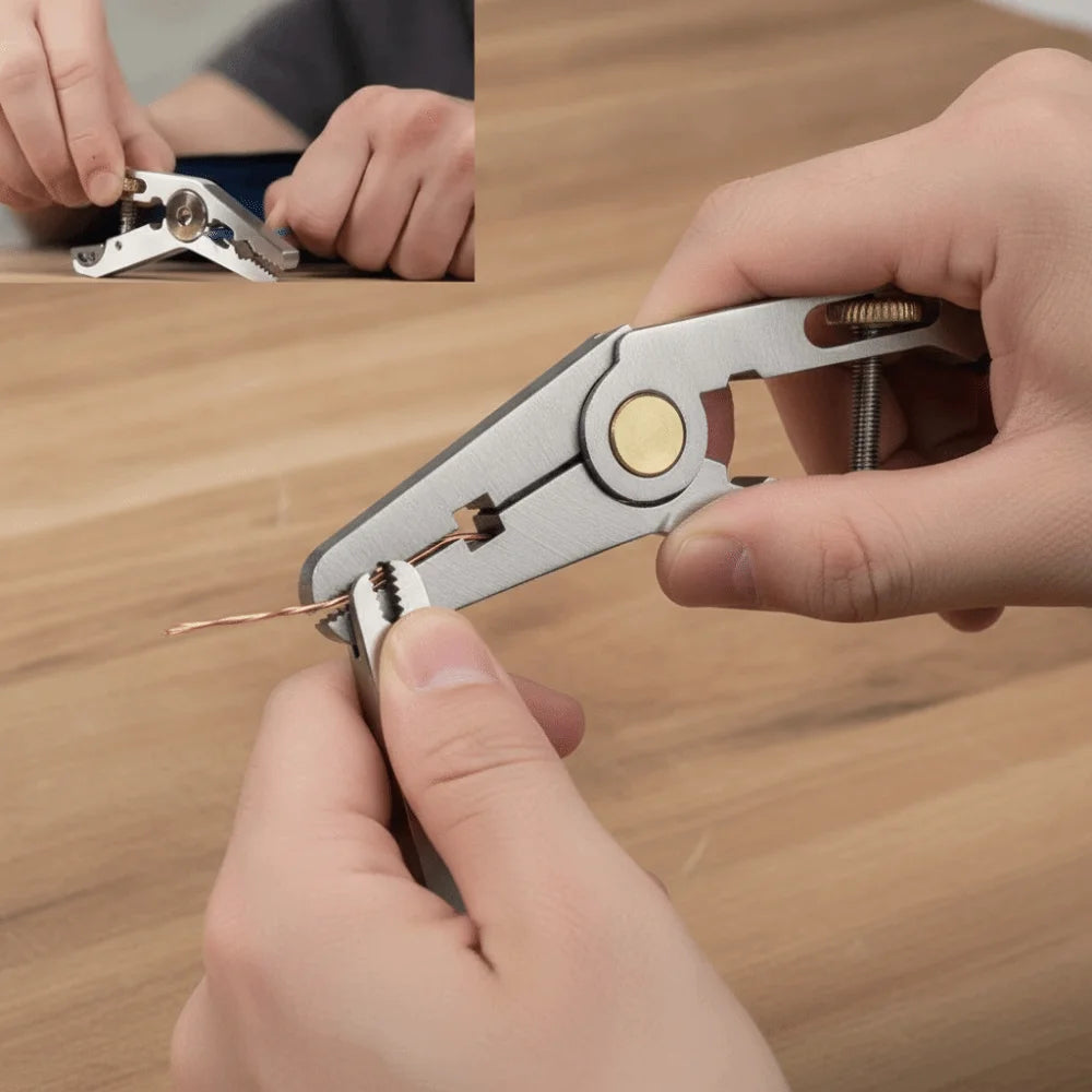 Parallel Wrench 5 in 1 Multi-tool Hex Screwdriver Clamp Wire Cutters Portable Pliers Cap Opener Welding Assistance