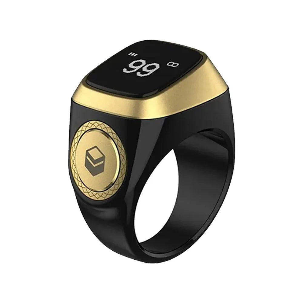 Qibla Smart Tasbih Tally Digital Counter for Muslims Tasbeeh Zikr Ring 5 Prayer Time Vibration Reminder Subhah Masbahah Misbaha