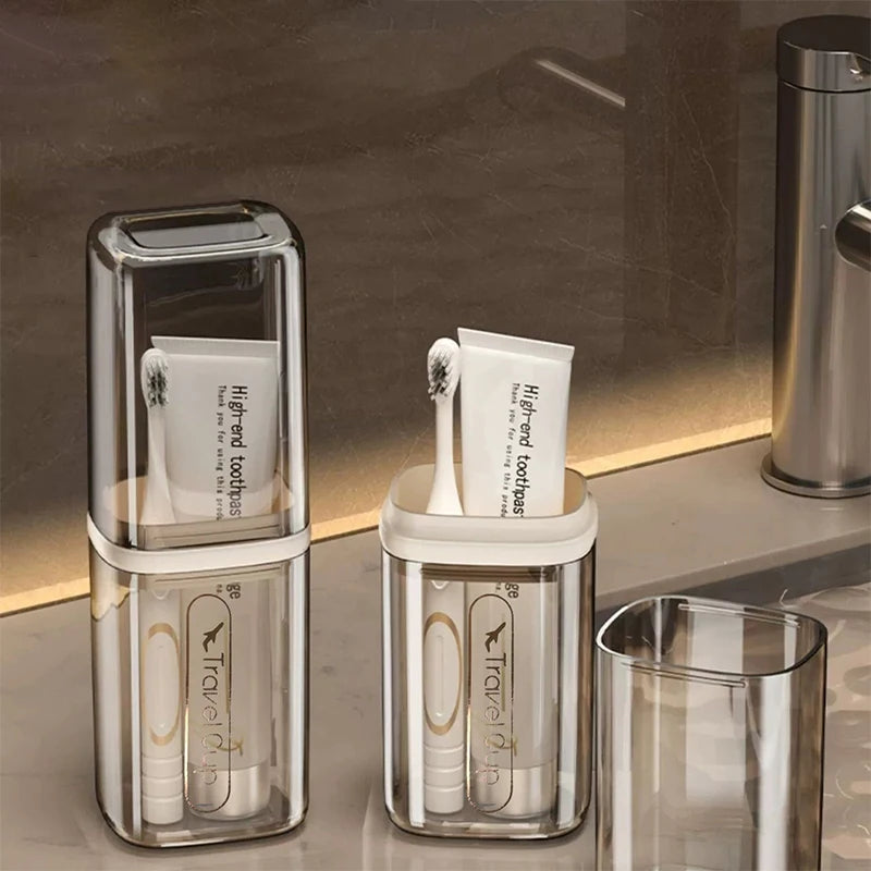 Transparent Toothbrush Travel Containers Portable Toothbrush Case Outdoor/business Trip/travel Acessories 1/3/5PCS