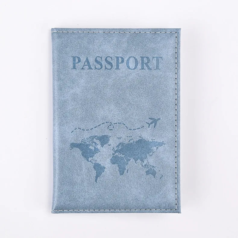 Women Men Letter Lover Passport Cover Men Women Travel Passport Case Leather Cute Passport Wallet Purse Girl Card Holder