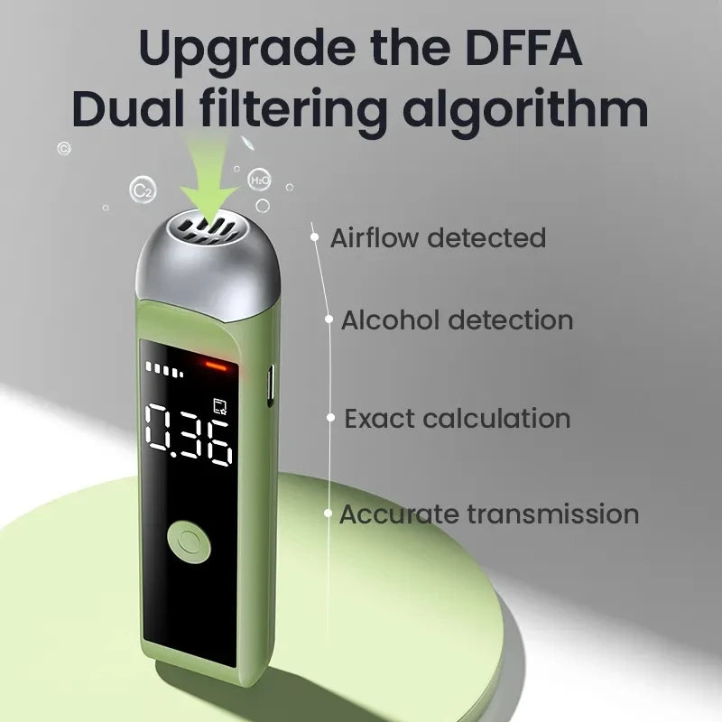 High Sensitivity Breathalyzer Non-Contact Alcoholometer Portable Breathalyzer LED Display Drunk Driving Car Diagnostic Tool