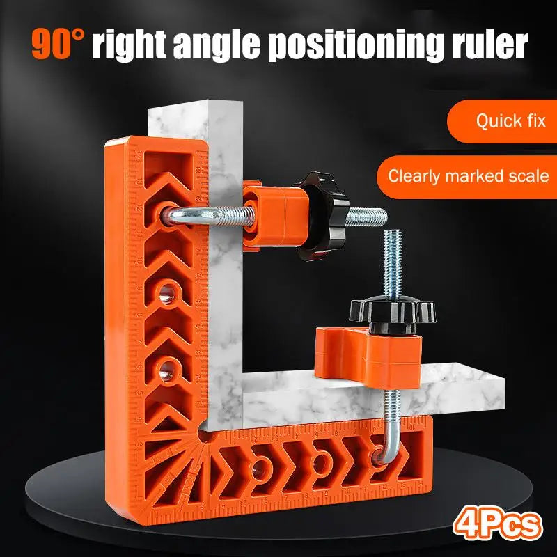 3in Woodworking Right Angle Ruler Corner Positioning Tool for Furniture Cabinet Assembly and Precision Projects
