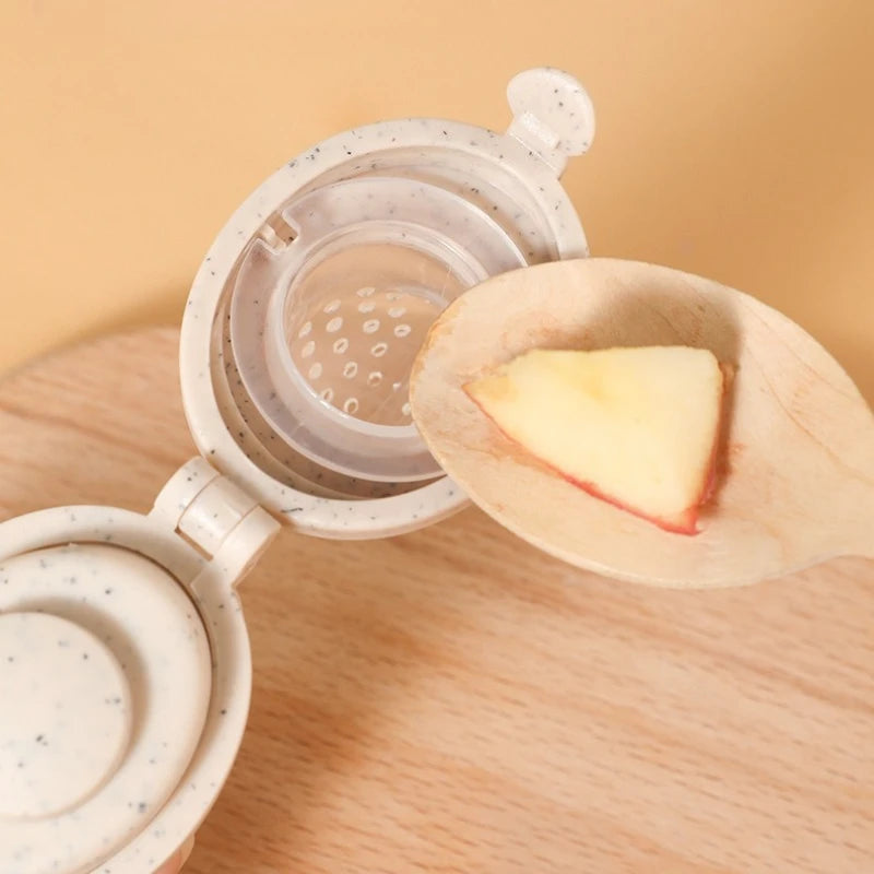 Silicone Baby Fruit Feeder Mini Freezer Tray Fresh Food Chew Bag for Infant Self Feeding Milk Popsicle Molds for Teething Relief