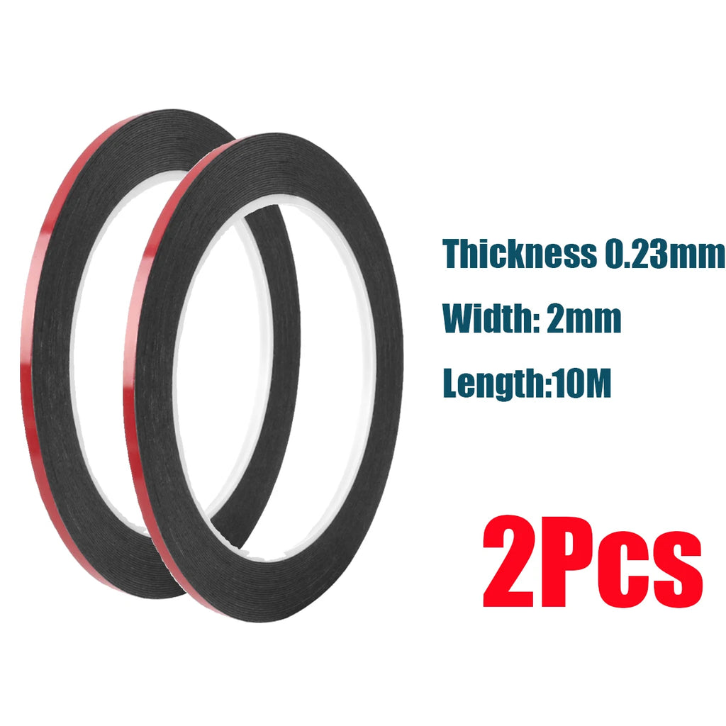 0.23mm Thin Double Sided Mobile Phone Foam Sponge Tape Curved Screen Adhesive LCD Frame Back Cover Repair for Samsung Xiaomi