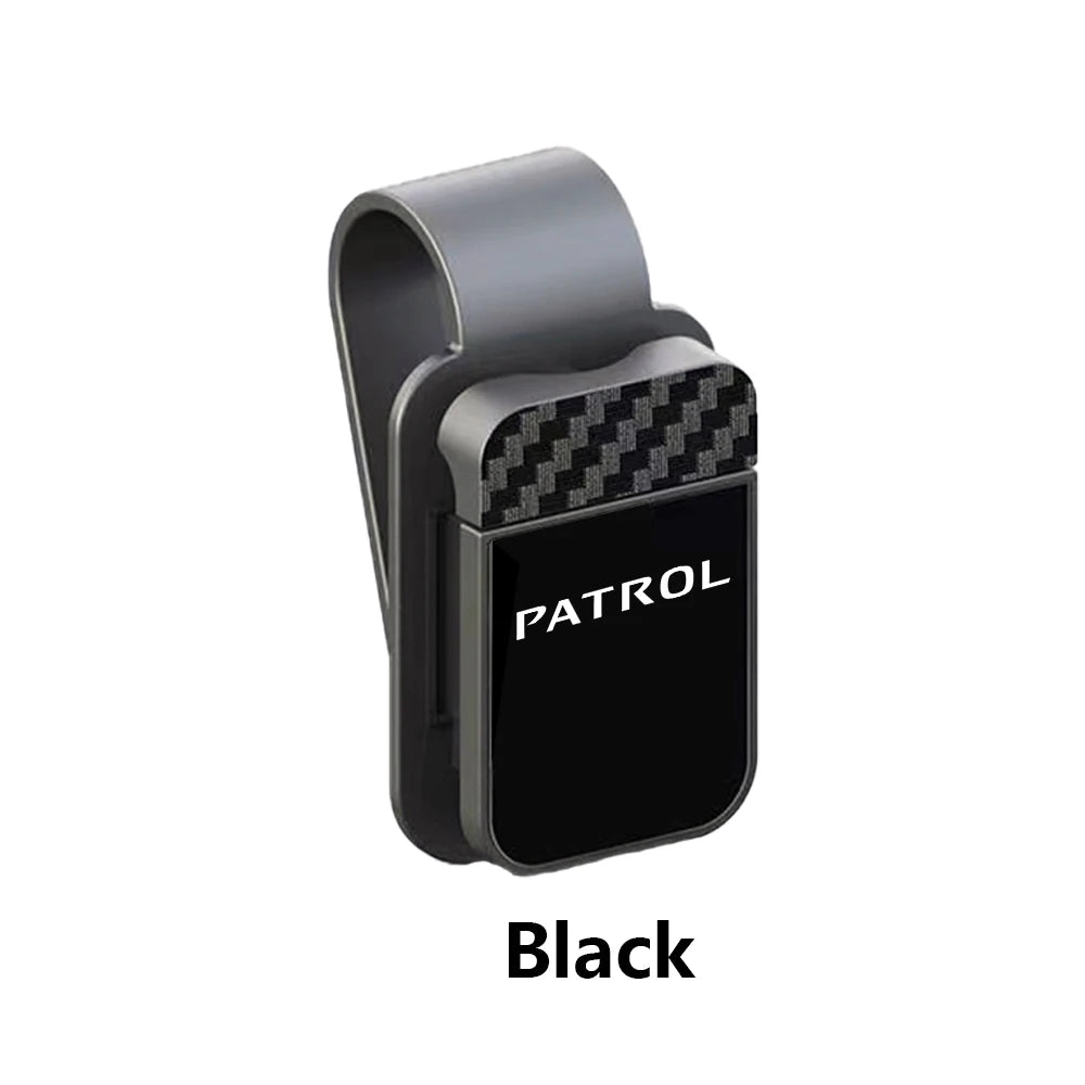 Car Sun Visor Glasses Sunglasses Storage Clip Holder For Nissan Altima Juke Leaf Micra Note Qashqai Rogue Tiida X-trail Patrol