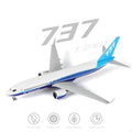 30cm B737 Prototype diecast resin Airplane Model Toy Kit with Stand Wheel for Birthday Holiday Aviation Gift or Collectible