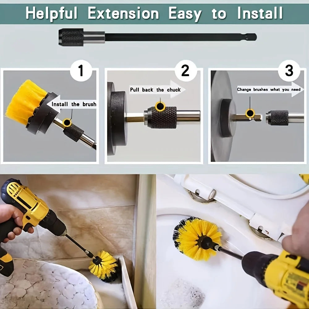 New Car Cleaning Kit Scrubber Drill Detailing Brush Set Air Conditioner Vents Towel Polisher Car Auto Detailing Tools