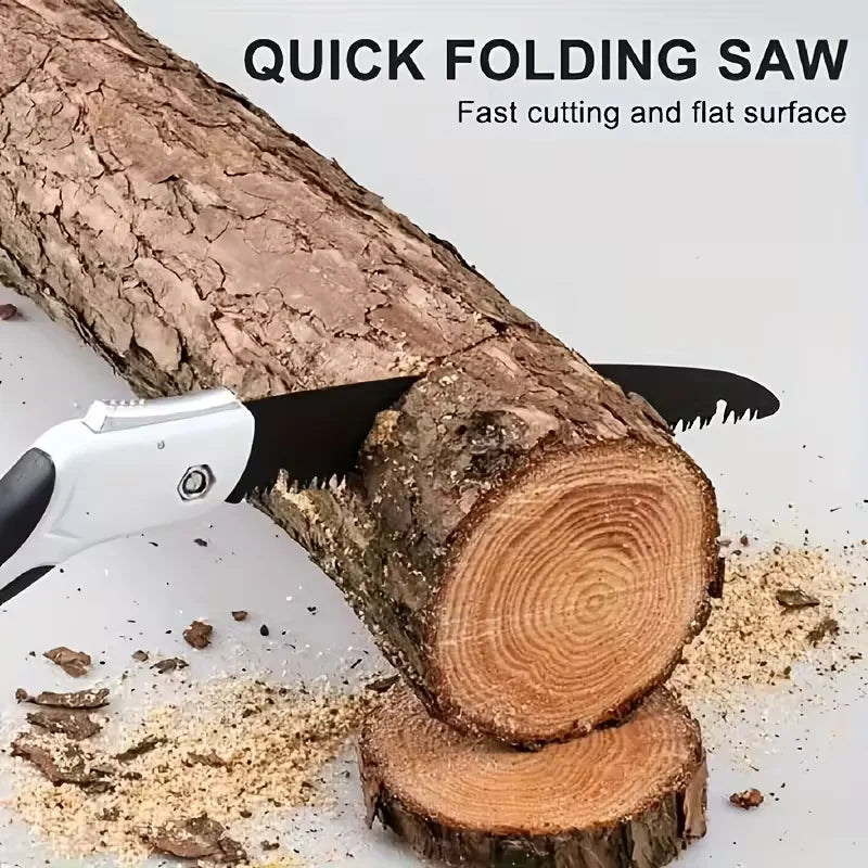 SK5 Steel Folding Hand Saw Mini Portable Pruning Saw for Garden Fruit Tree Trimming Firewood Cutting Outdoor Camping Woodworking