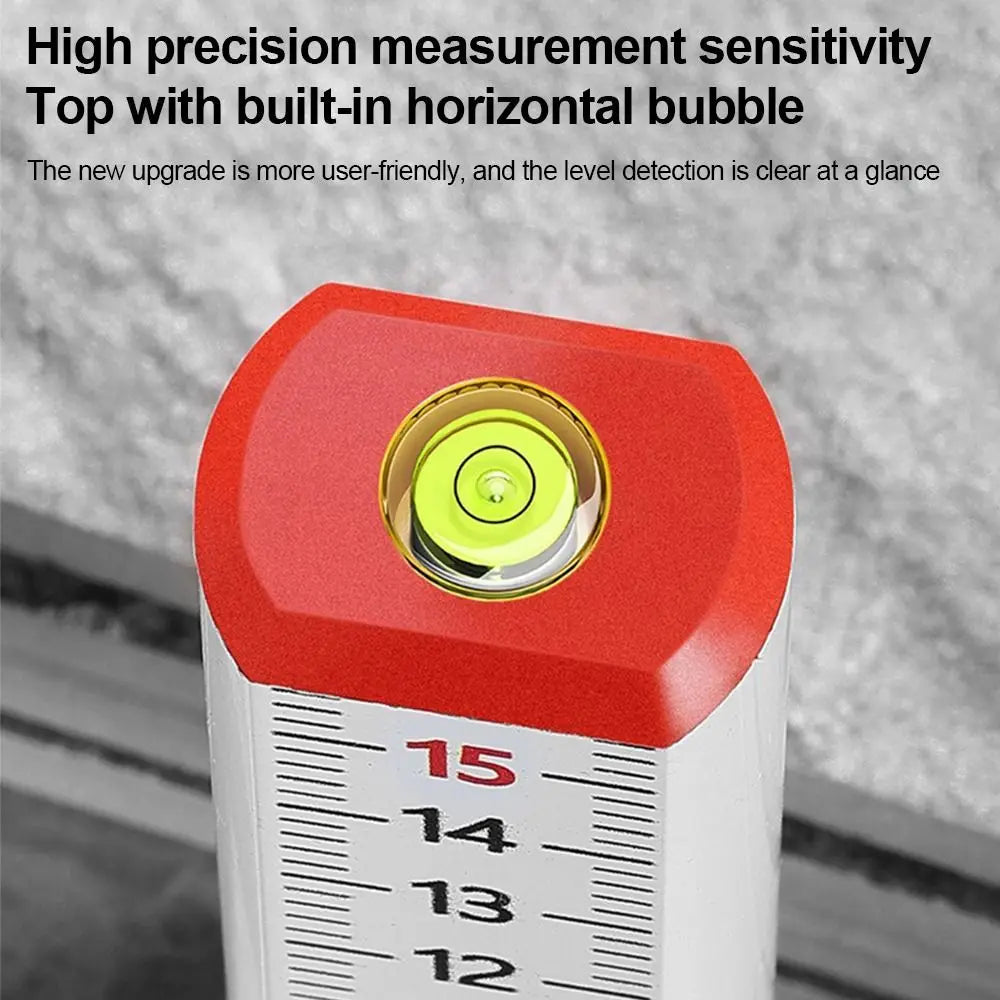 Leveling Tool High Precision Level Ruler Magnetic Dual Use Height Gauge Aluminum Alloy Level Bubble Magnetic Ruler Tile Laying