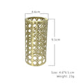 Camping lamp shell made of brass material, decorative replacement of camping lamp with creative woven pattern shell cover
