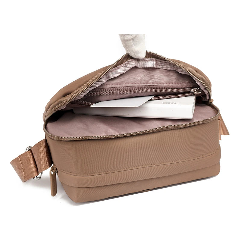 Crossbody Bag for Women Waterproof Nylon Multi Pocket Adjustable Strap Casual Daily Commute Travel Lightweight Outdoor Daily Use