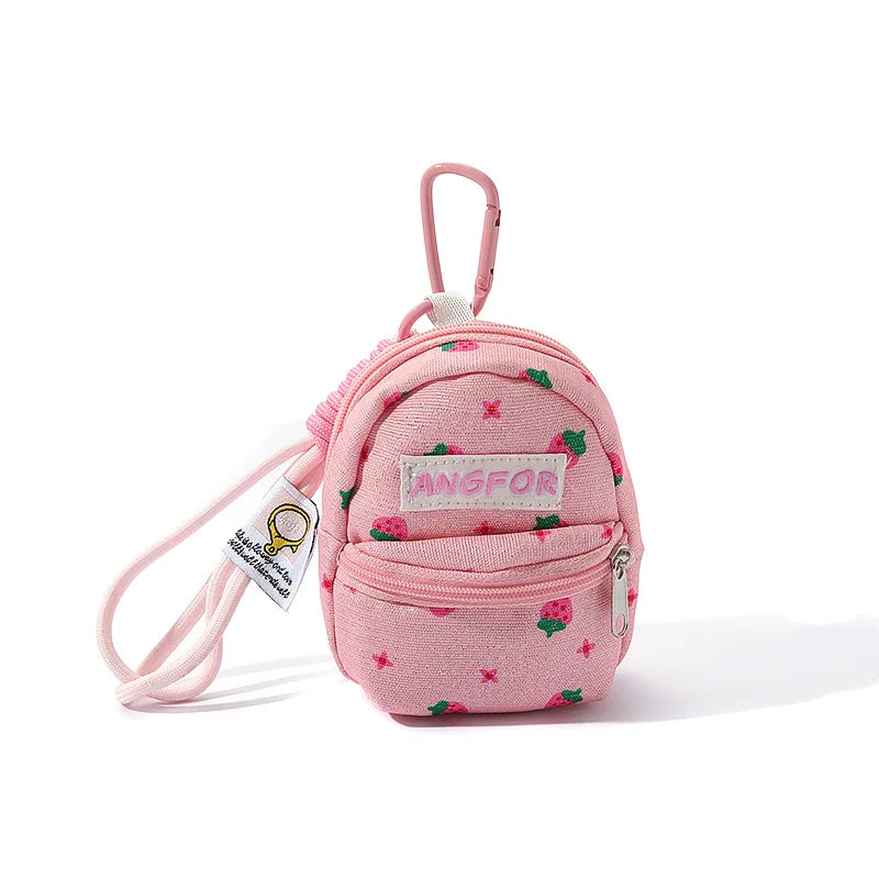 Mini Lipstick Earphone Bag, Trendy Niche Design Pendant Coin Purse, Cute Bag Charm with Lanyard