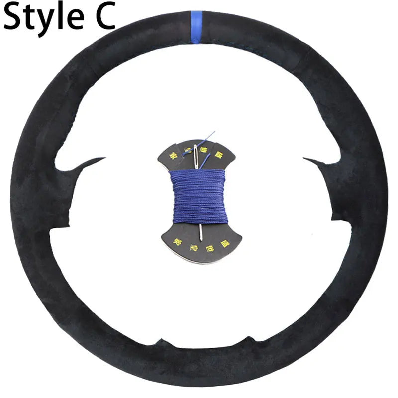 Soft Car Steering Wheel Cover For Fiat Bravo Doblo Opel Combo Grande Punto Linea Qubo Vauxhall Non-Slip Steering Wheel Protector