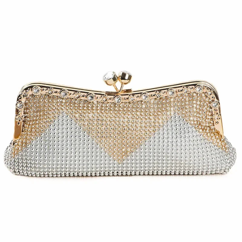 The Best Selling Clutch Bag with Big Discount Elegant Shiny Diamond Evening Bags Fashionable Lightweight Dinner Party Dress Bag