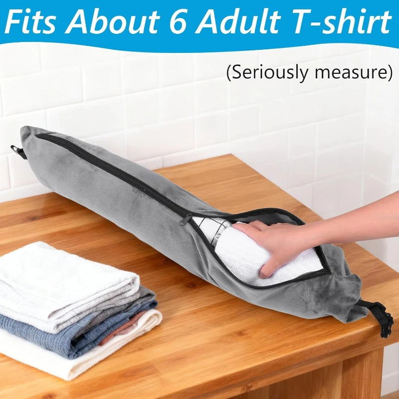 Stuffable Neck Pillow for Travel, Stuffable Pillow Neck Pillows for Extra Luggage, Fits 3+ Days of Travel Essentials