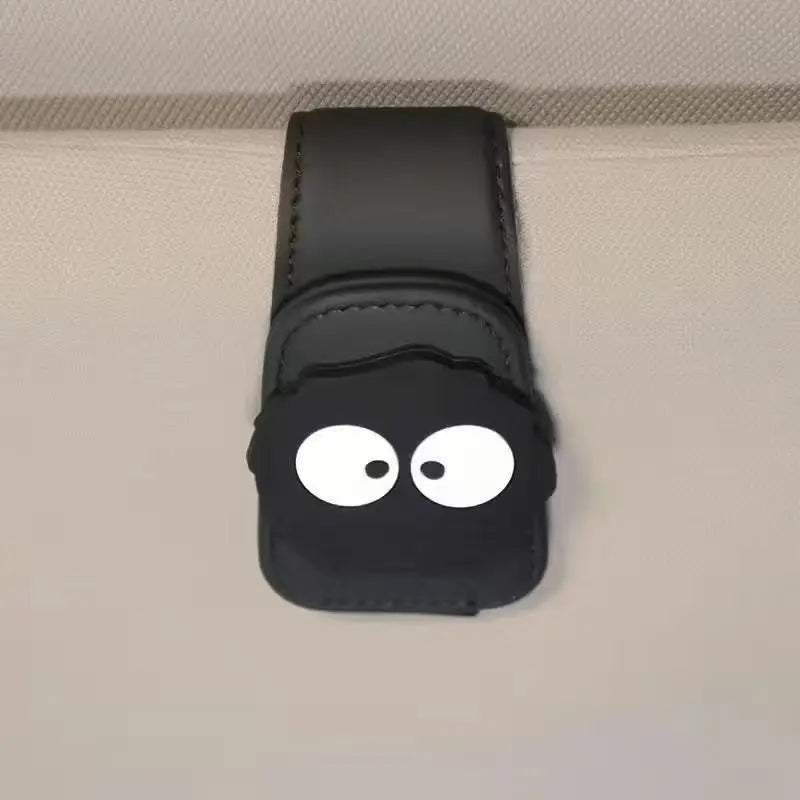 Creative Magnetic Car Glasses Clip Car Visor Storage Rack Multifunctional Car Sunglasses Holder Eye Glasses Case