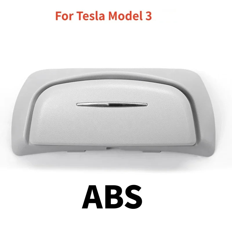 Car Glasses Case Wear-Resistant Sunglasses Holder Storage Box ABS/Suede For Tesla Model 3 / Y / 3 Highland / Y Juniper