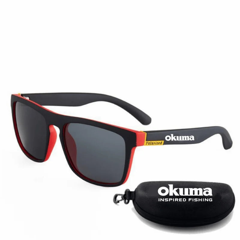 New 6 color okuma fishing glasses men women polarized cycling glasses outdoor driving and hiking anti glare UV400 sunglasses