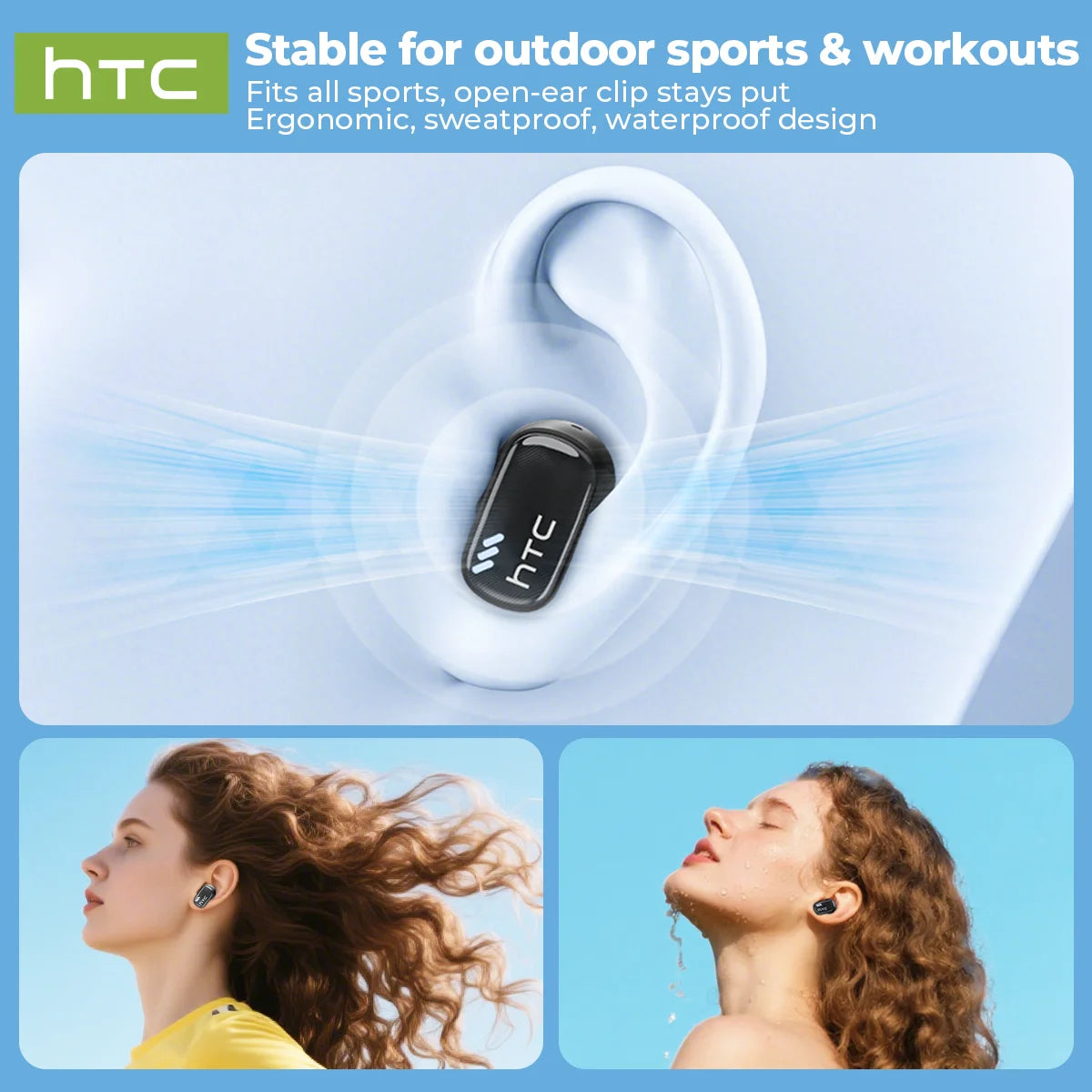 AI Translate Earbud HTC NE16 Face To Face Translation TWS Wireless Bluetooth Earphone With Mic HD Call HIFI Stereo Sport Earbuds
