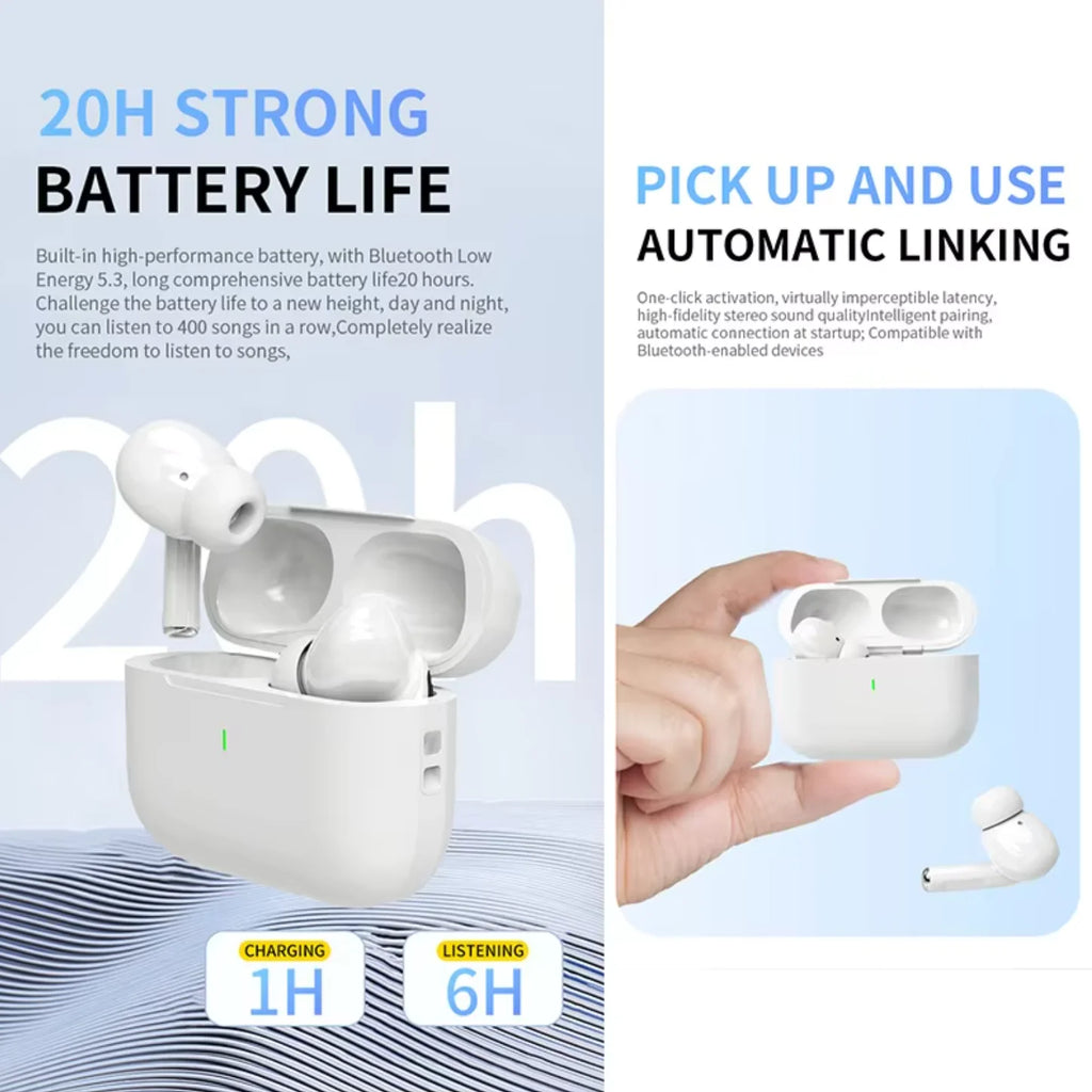 UEESFIT TWS Pro 5 Wireless Bluetooth Earphones Headphones ANC Noise Reduction Earbuds HiFi Sound Low Latency for IPhone Android