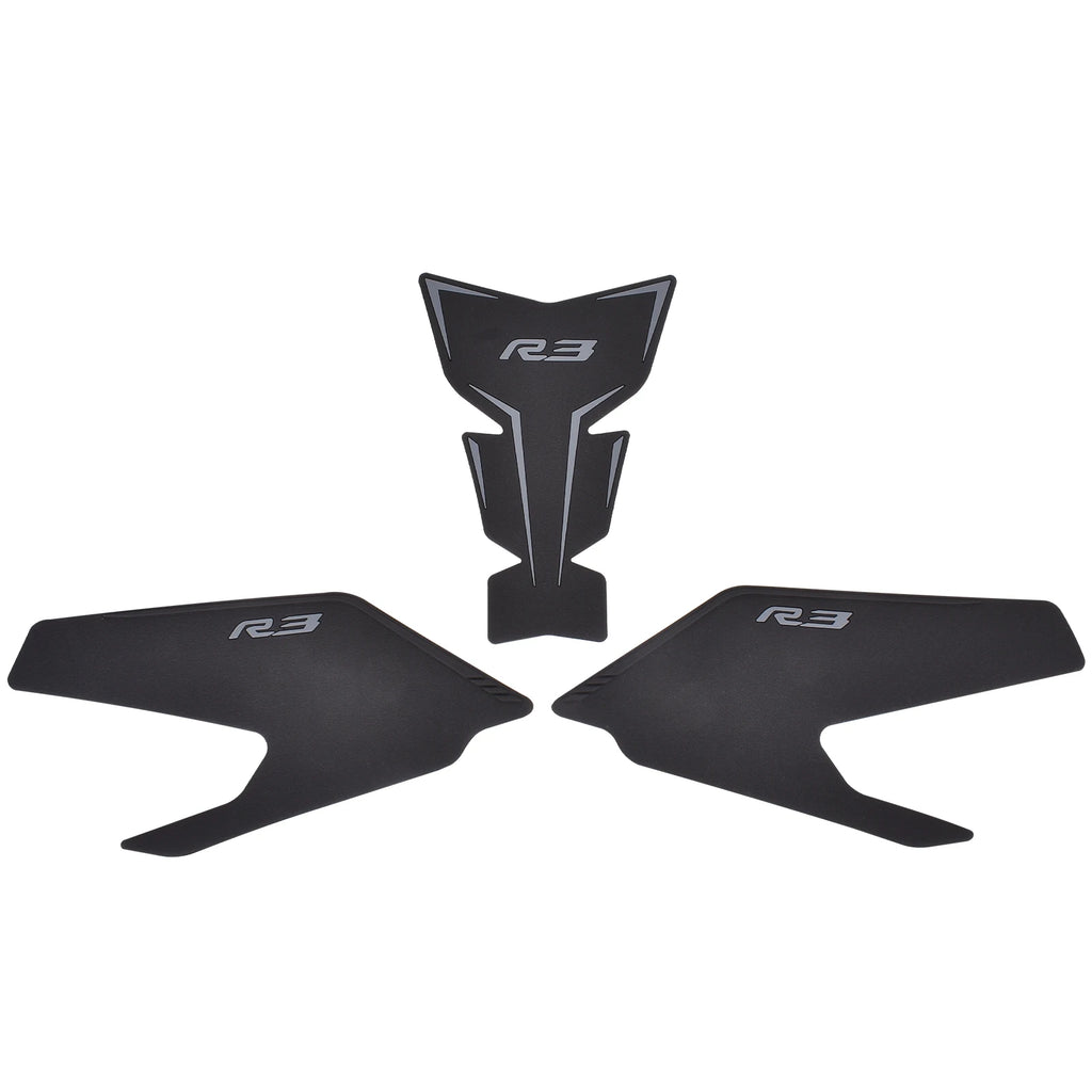 For YAMAHA YZF R3 YZF-R3 2019-2025 2023 Tank Pad Motorcycle Side Grips Gas Fuel Oil Kit Knee Stickers Decals Protector Sticker