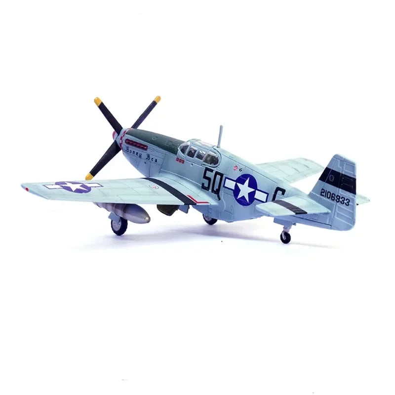 2025 New Diecast 1/72 Scale USAF Mustang P-51B P-51 P51B Fighter P51 Finished Alloy Aircraft Model Toy Display Collection
