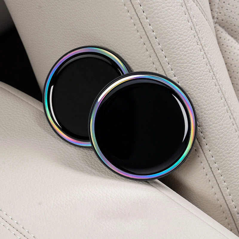 SEAMETAL 2pcs Car Water Cup Holder Mat Three-Layer Thickened Insert Car Cup Coaster Waterproof Universal Silicone Anti Slip Pad